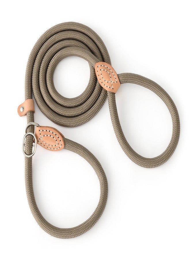 مايل هاي لايف طوق كلاب Mile High Life Slip Lead - متوفر بأطوال 4 أقدام، 5 أقدام، و6 أقدام، مصنوع من حبل متين لتدريب الكلاب على عدم الشد، طوق مضفر متين مع سدادة وطرف من الجلد للكلاب المتوسطة والكبيرة. - Image 1